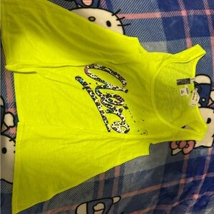 Aeropostale Neon Yellow Sleep Tank